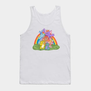 Vintage 80s Wuzzles Rainbows Garden Tank Top